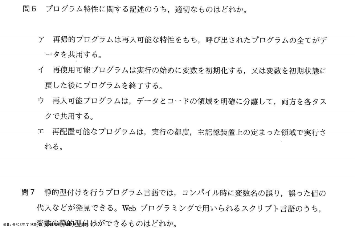 問. 6 設問画像