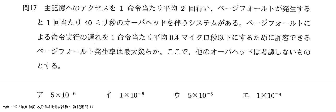 問. 17 設問画像