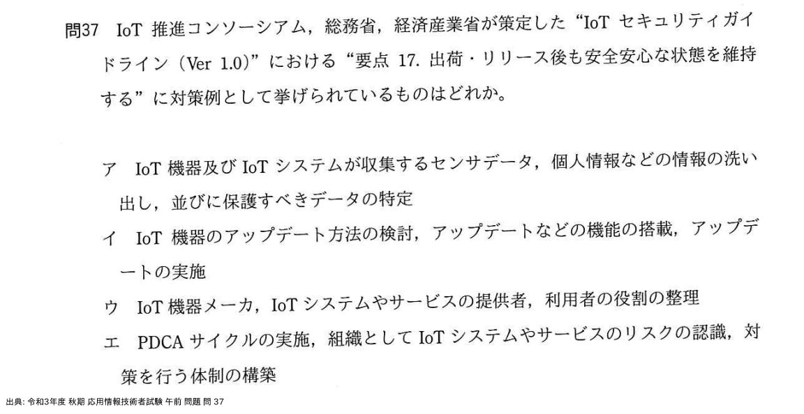 問. 37 設問画像