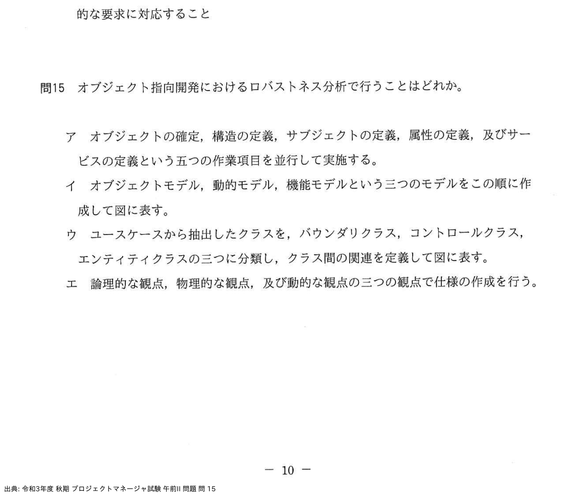 問. 15 設問画像