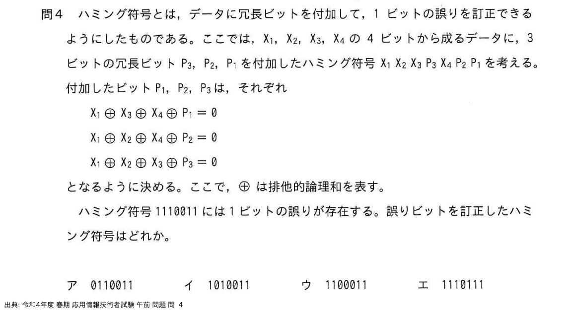 問. 4 設問画像