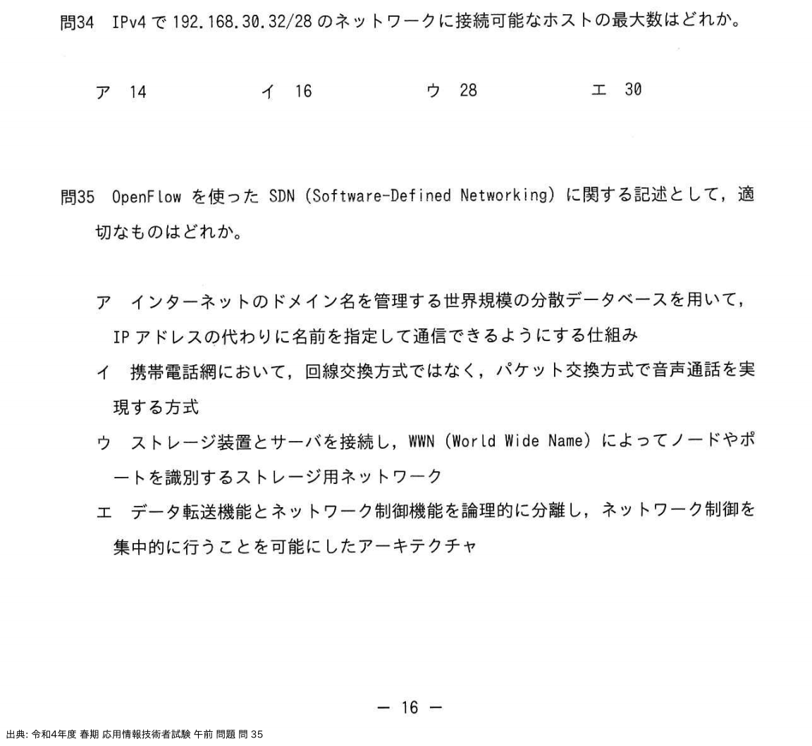 問. 35 設問画像