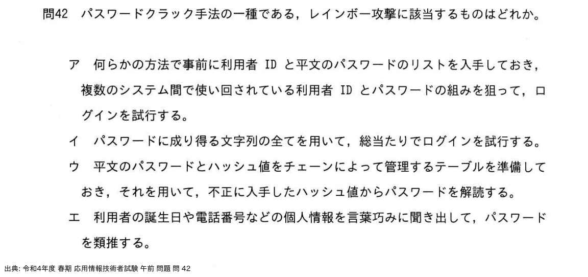 問. 42 設問画像