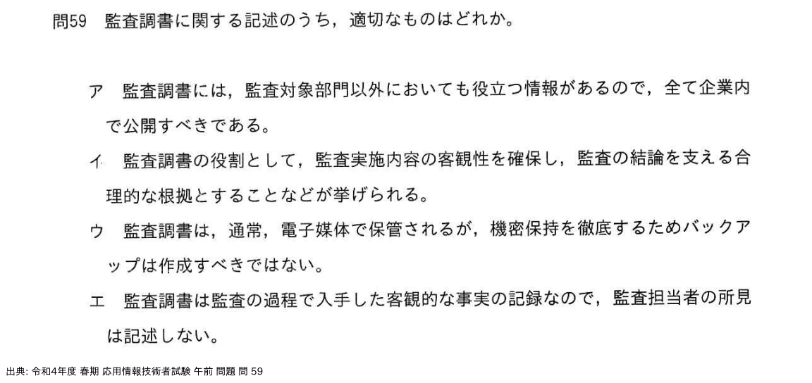 問. 59 設問画像