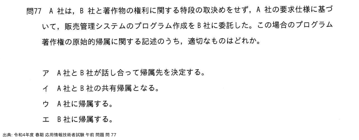 問. 77 設問画像