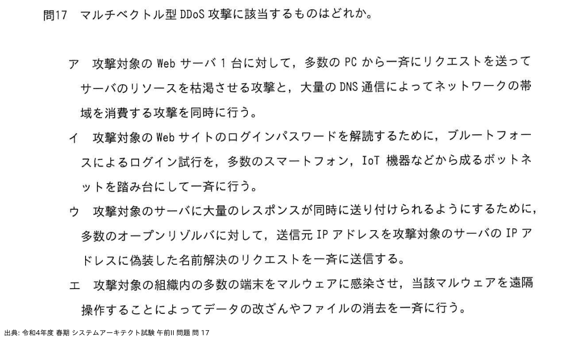 問. 17 設問画像