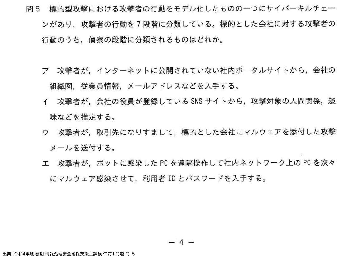 問. 5 設問画像