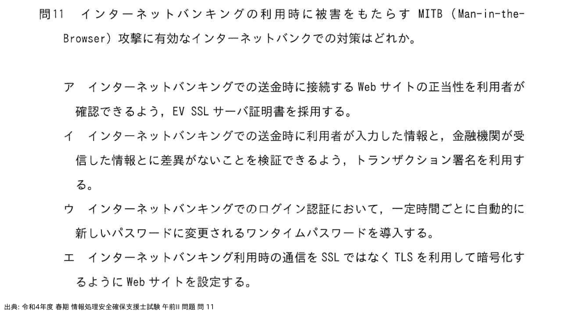 問. 11 設問画像